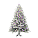 Vidaxl artificial pre-lit kerstboom met ballenset groen 180 cm