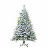 Vidaxl artificial pre-lit kerstboom met ballenset groen 180 cm