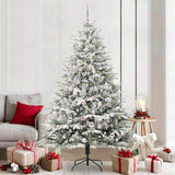Vidaxl artificial pre-lit kerstboom met ballenset groen 210 cm