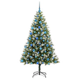 Vidaxl kunstmatige scharnierkerstboom met bedekte sneeuw 180 cm