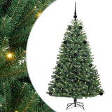 Vidaxl kunstmatige inklapbare kerstboom groen 150 cm pvc en metaal