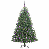 Vidaxl kunstmatige inklapbare kerstboom groen 210 cm pvc en metaal