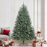 Vidaxl kunstmatige inklapbare kerstboom groen 240 cm pvc en metaal