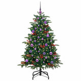 Vidaxl kunstkerstboom groen 150 cm pvc en metaal en plastic
