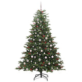 Vidaxl kunstkerstboom groen 210 cm pvc en metaal en plastic