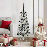 Vidaxl kunstmatige inklapbare kerstboom groen en wit 120 cm