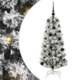 Vidaxl kunstmatige inklapbare kerstboom groen en wit 120 cm