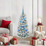 Vidaxl kunstmatige inklapbare kerstboom groen en wit 120 cm