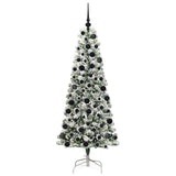 Vidaxl kunstmatige inklapbare kerstboom groen en wit 180 cm