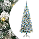 Vidaxl kunstmatige inklapbare kerstboom groen en wit 180 cm
