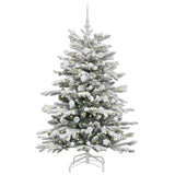 Vidaxl kunstmatige inklapbare kerstboom wit 150 cm pe en pvc