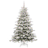 Vidaxl kunstmatige inklapbare kerstboom wit 180 cm pe en pvc