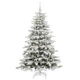 Vidaxl kunstmatige inklapbare kerstboom wit 180 cm pe en pvc