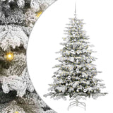 Vidaxl kunstmatige inklapbare kerstboom wit 180 cm pe en pvc