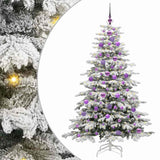 Vidaxl kunstmatige inklapbare kerstboom wit 180 cm pe en pvc
