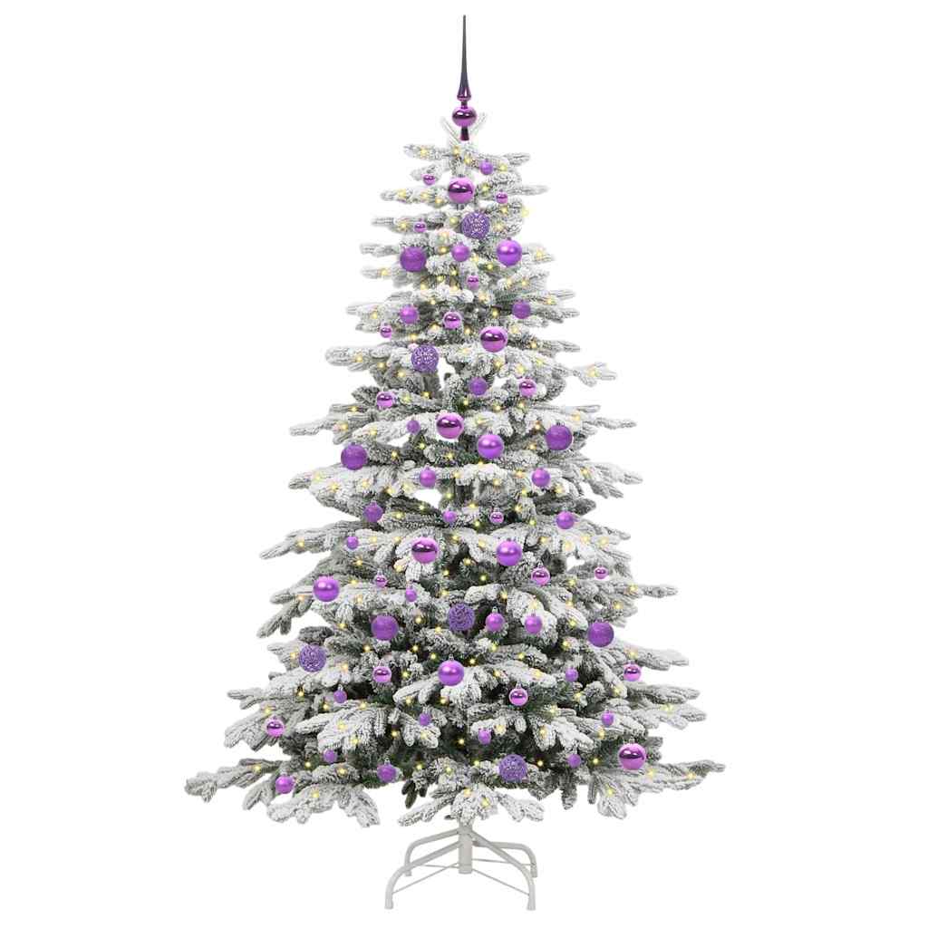 Vidaxl kunstmatige inklapbare kerstboom wit 180 cm pe en pvc