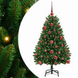 Vidaxl kunstkerstboom met 150 led groen 120 cm pvc en metaal