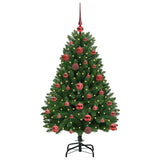 Vidaxl kunstkerstboom met 150 led groen 120 cm pvc en metaal