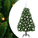 Vidaxl kunstkerstboom met 150 led groen 120 cm pvc en metaal