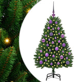 Vidaxl kunstkerstboom met 150 led groen 120 cm pvc en metaal