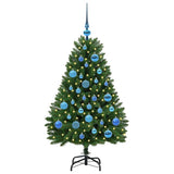 Vidaxl kunstkerstboom met 150 led groen 120 cm pvc en metaal