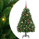 Vidaxl kunstkerstboom met 150 led groen 120 cm pvc en metaal