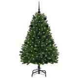 Vidaxl kunstkerstboom met 150 led groen 150 cm pvc en metaal