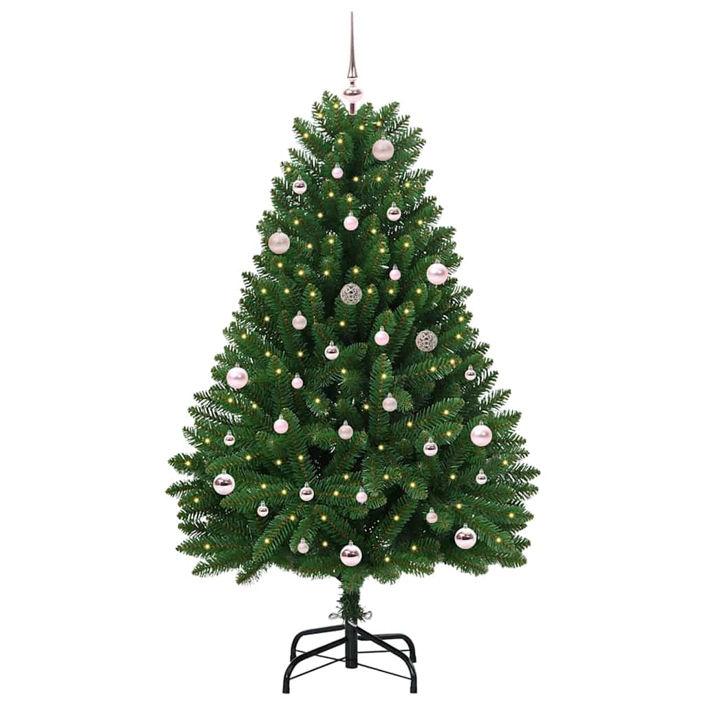 Vidaxl kunstkerstboom met 150 led groen 150 cm pvc en metaal