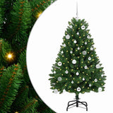 Vidaxl kunstkerstboom met 150 led groen 150 cm pvc en metaal