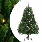 Vidaxl kunstkerstboom met 150 led groen 150 cm pvc en metaal