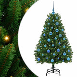 Vidaxl kunstkerstboom met 150 led groen 150 cm pvc en metaal