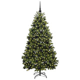 Vidaxl kunstkerstboom met 300 led groen 180 cm pvc en metaal