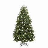 Vidaxl kunstkerstboom met 300 led groen 180 cm pvc en metaal