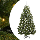 Vidaxl kunstkerstboom met 300 led groen 180 cm pvc en metaal