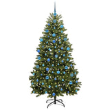 Vidaxl kunstkerstboom met 300 led groen 180 cm pvc en metaal