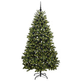 Vidaxl kunstkerstboom met 300 led groen 210 cm pvc en metaal