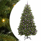 Vidaxl kunstkerstboom met 300 led groen 210 cm pvc en metaal
