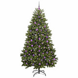 Vidaxl kunstkerstboom met 300 led groen 210 cm pvc en metaal