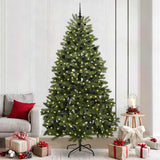 Vidaxl kunstkerstboom met 300 led groen 240 cm pvc en metaal