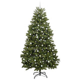 Vidaxl kunstkerstboom met 300 led groen 240 cm pvc en metaal