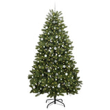 Vidaxl kunstkerstboom met 300 led groen 240 cm pvc en metaal