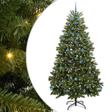 Vidaxl kunstkerstboom met 300 led groen 240 cm pvc en metaal