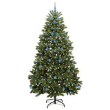 Vidaxl kunstkerstboom met 300 led groen 240 cm pvc en metaal
