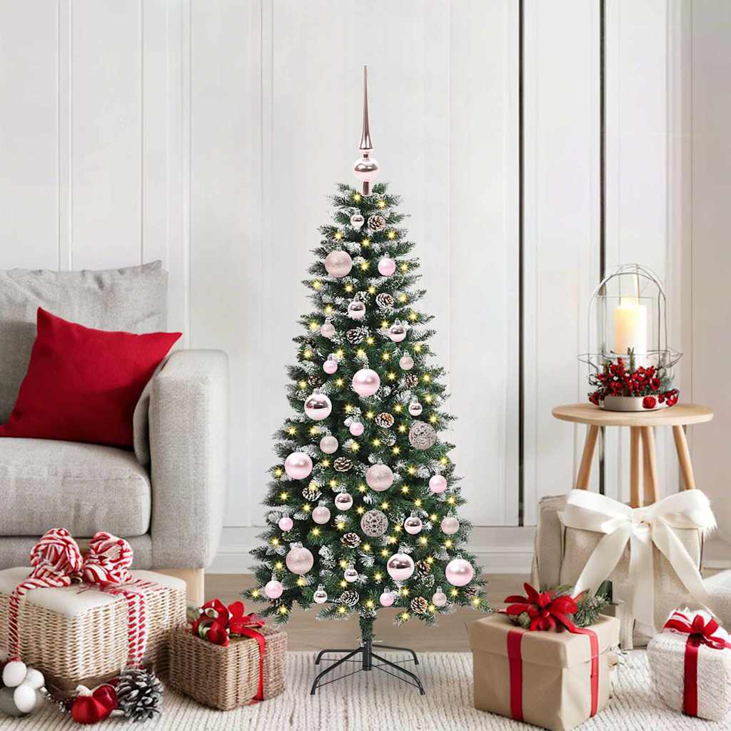 Vidaxl kunstkerstboom met 150 led groen 120 cm pvc en plastic en staal