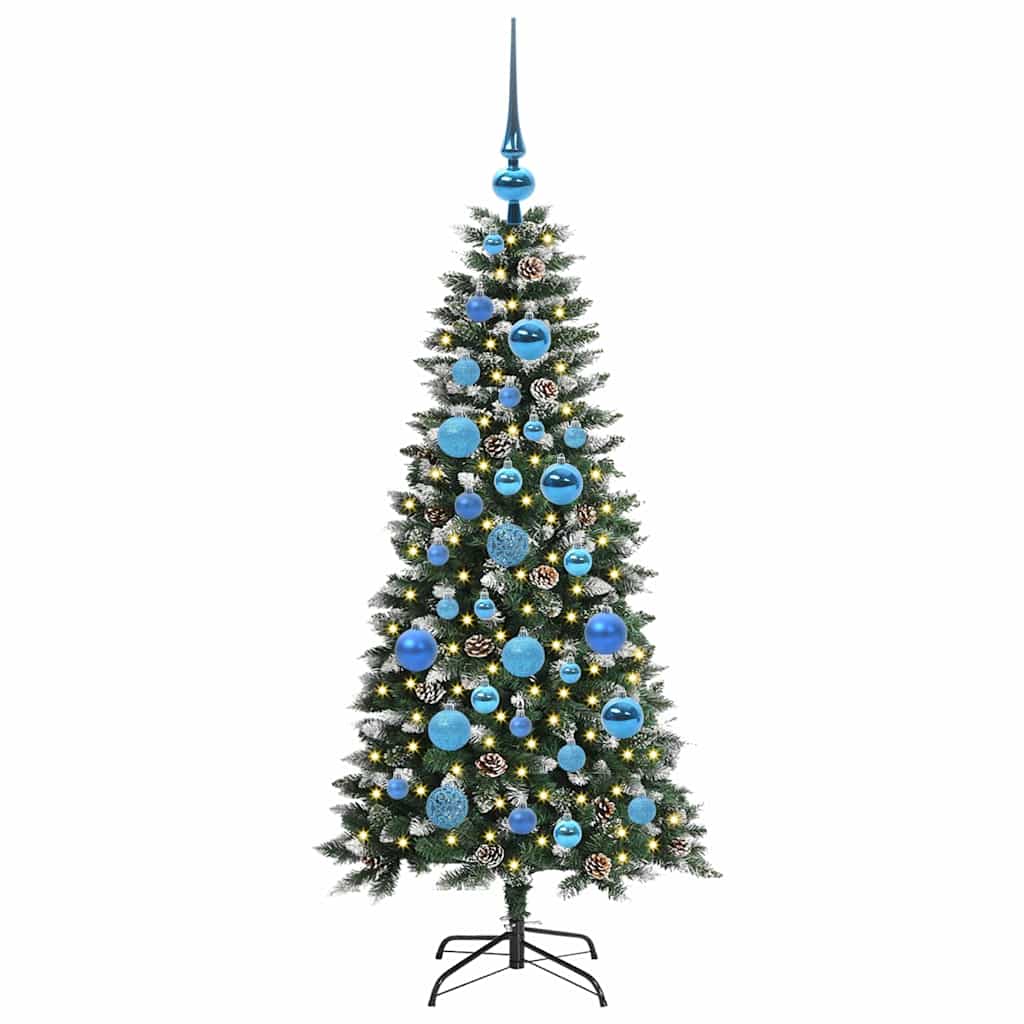 Vidaxl kunstkerstboom met 150 led groen 120 cm pvc en plastic en staal