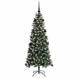 Vidaxl kunstkerstboom met 150 led groen 150 cm pvc en plastic en staal