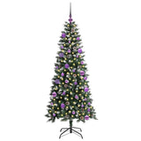Vidaxl kunstkerstboom met 150 led groen 150 cm pvc en plastic en staal