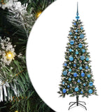Vidaxl kunstkerstboom met 150 led groen 150 cm pvc en plastic en staal