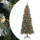 Vidaxl kunstkerstboom met 300 led groen 180 cm pvc en plastic en staal