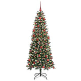 Vidaxl kunstkerstboom met 300 led groen 180 cm pvc en plastic en staal